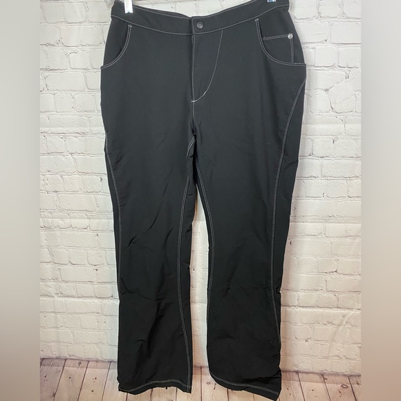 REI women’s tech pants black with white stitching! Size 8 - Picture 1 of 13